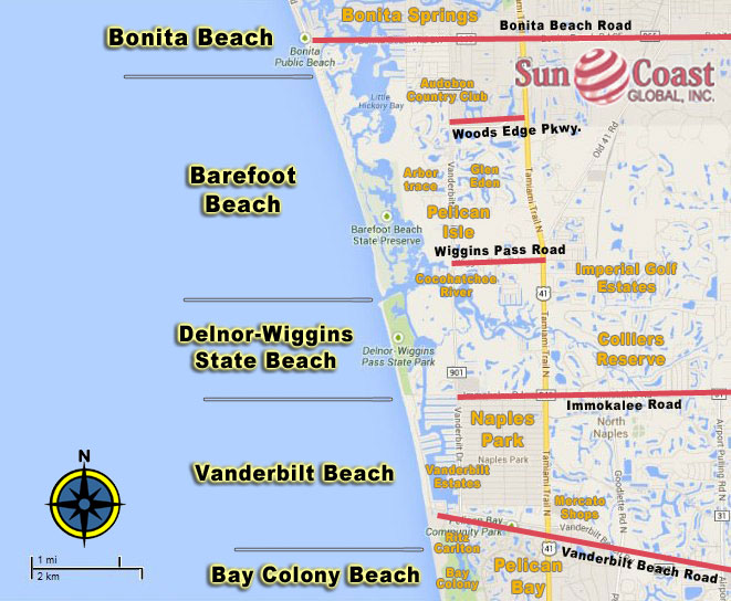 PALM RIVER Beach Locations