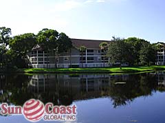 Colony Condominiums overlooking the Community Lake