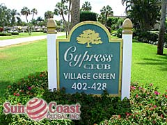 Cypress Club Community Sign