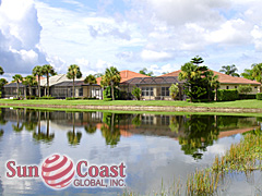 Mustang Island lake view