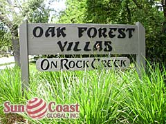 OAK FOREST VILLAS Community Sign