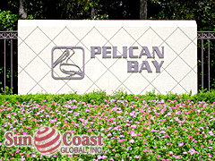 PELICAN BAY signage