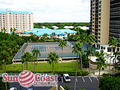 Overhead view of Stratford Tennis Courts