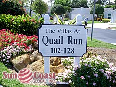 Villas At Quail Run Sign