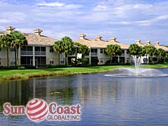 Turtle Bay Community Lake with Fountain